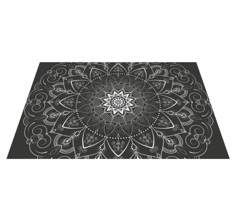 Mandala kuvio symmetria vinyylimatto - Tenstickers