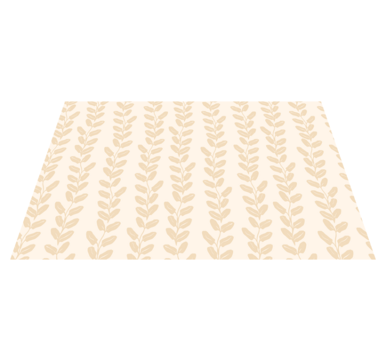 Kasvitieteellinen kuvio kukka vinyylimatto - Tenstickers