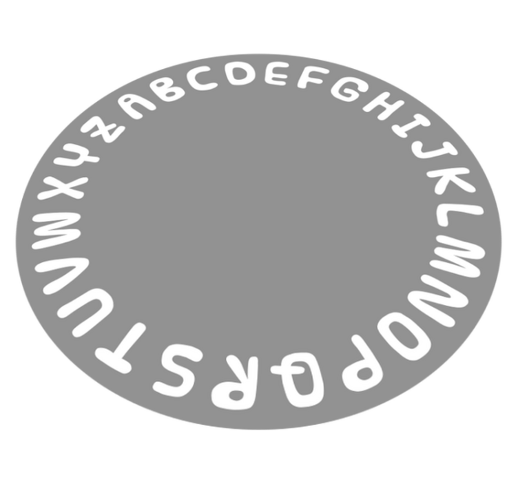 Aakkosympyrä aakkoset vinyylimatto - Tenstickers