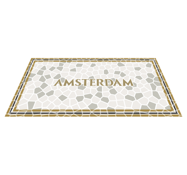 Amsterdamin mosaiikki mosaiikki vinyylimatto - Tenstickers