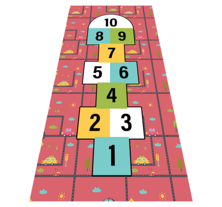 Hyppivä peli vinyylimatto peli - Tenstickers