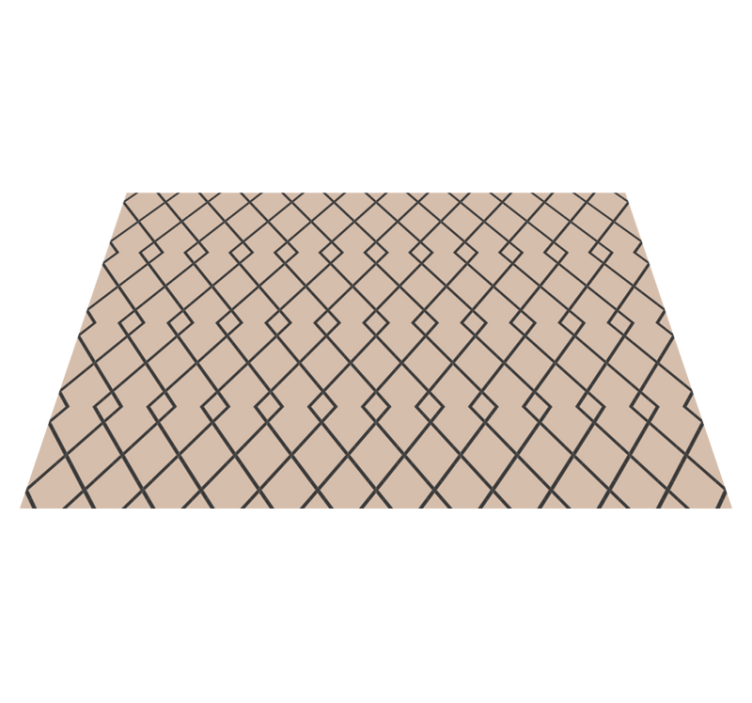 Siro timanttiaihe geometrinen vinyylimatto - Tenstickers