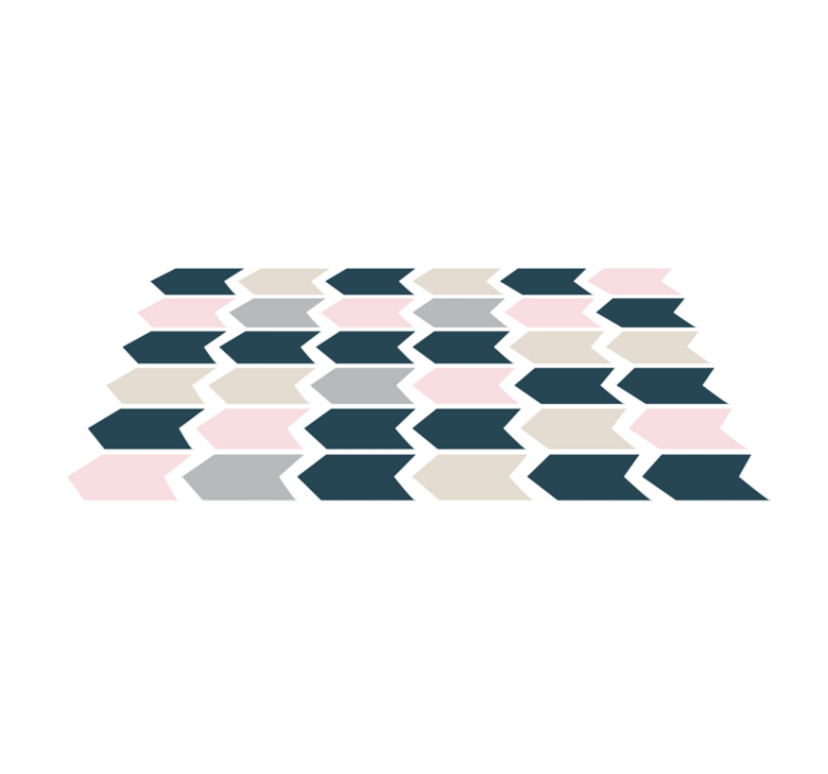 Tyylikäs geometrinen kuvio vinyylimatto geometrinen - Tenstickers