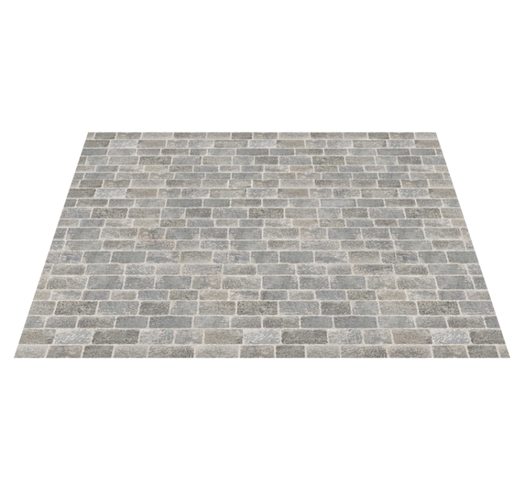 Valkoinen tiili maalaismainen tyyli vinyylimatto kivinen - Tenstickers