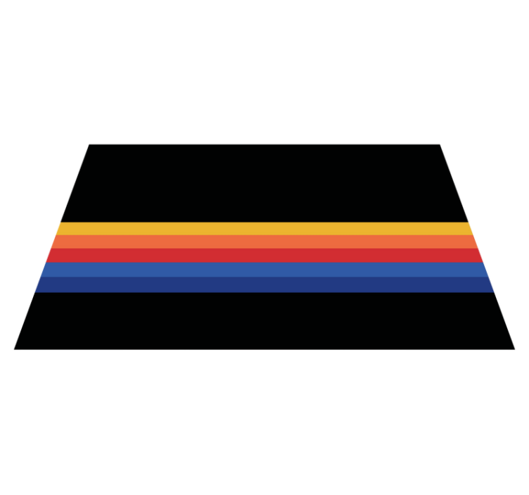 Minimalist Striped Accent raidallinen vinyylimatto - Tenstickers