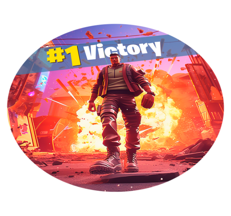 Videopelin sotilaan voitto Vinyylimatto makuuhuoneeseen - Tenstickers