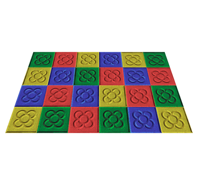 Pop art panot laatat olohuone vinyylimatto - Tenstickers