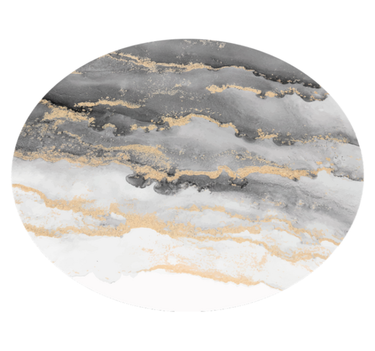 Harmaa kultaisilla yksityiskohdilla marmori vinyylimatto - Tenstickers