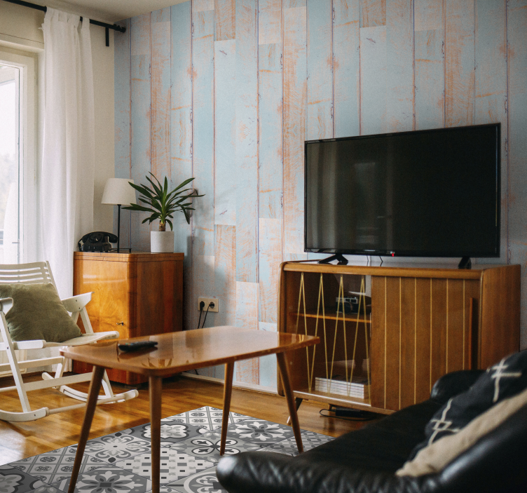 Harmaa laatta hydraulinen vinyylimatto - Tenstickers