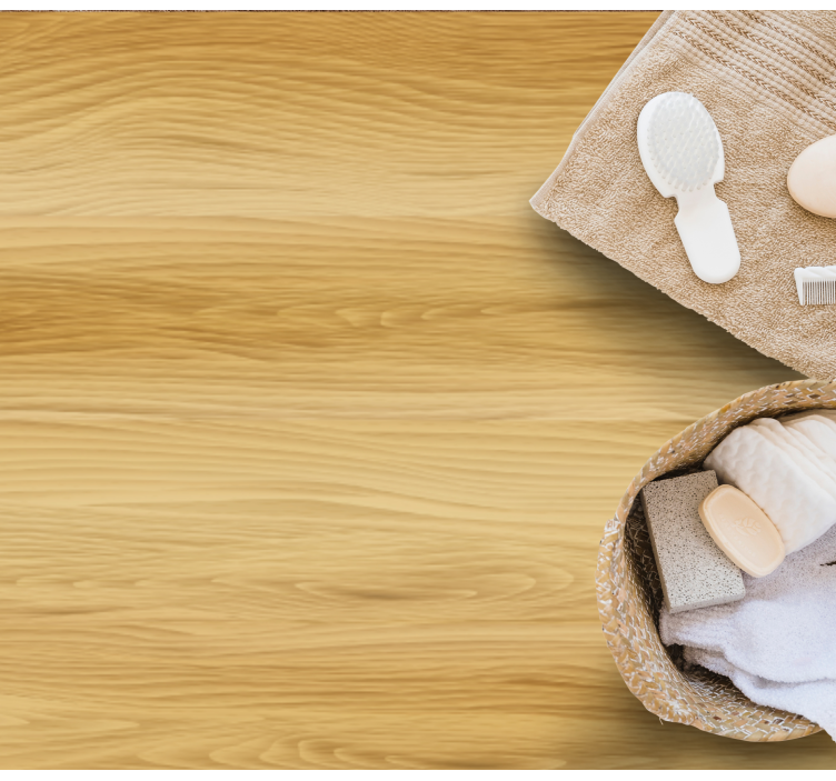 Realistinen puun vaaleanvärinen rakenne vinyylimatto toimistoon - Tenstickers