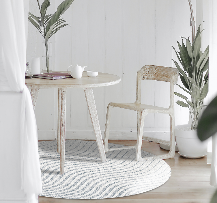 Pehmeät aaltokuviot olohuoneen vinyylimatto - Tenstickers