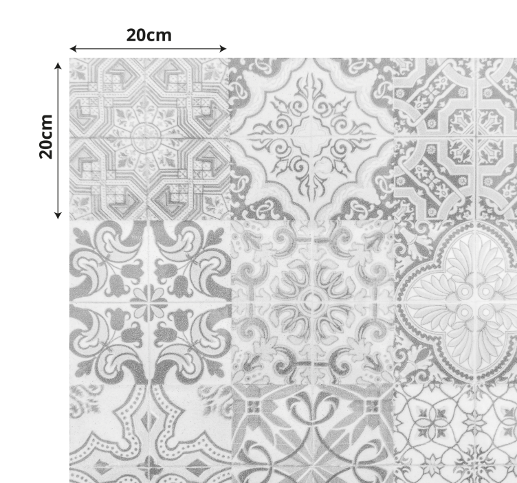 Kivi vaikutus mosaiikki kuvio laatta vinyylimatto - Tenstickers