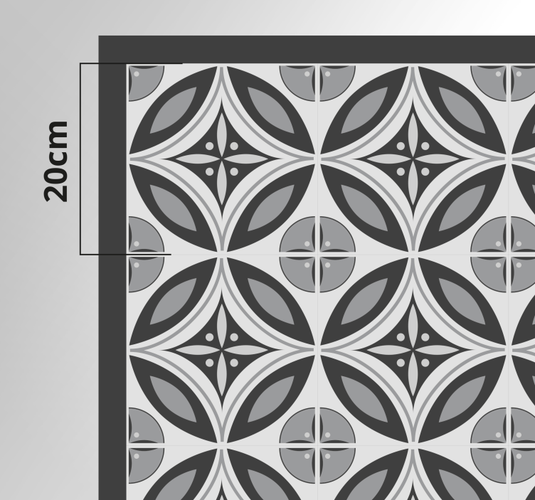 Hienostunut yksivärinen motiivi marmori vinyylimatto - Tenstickers