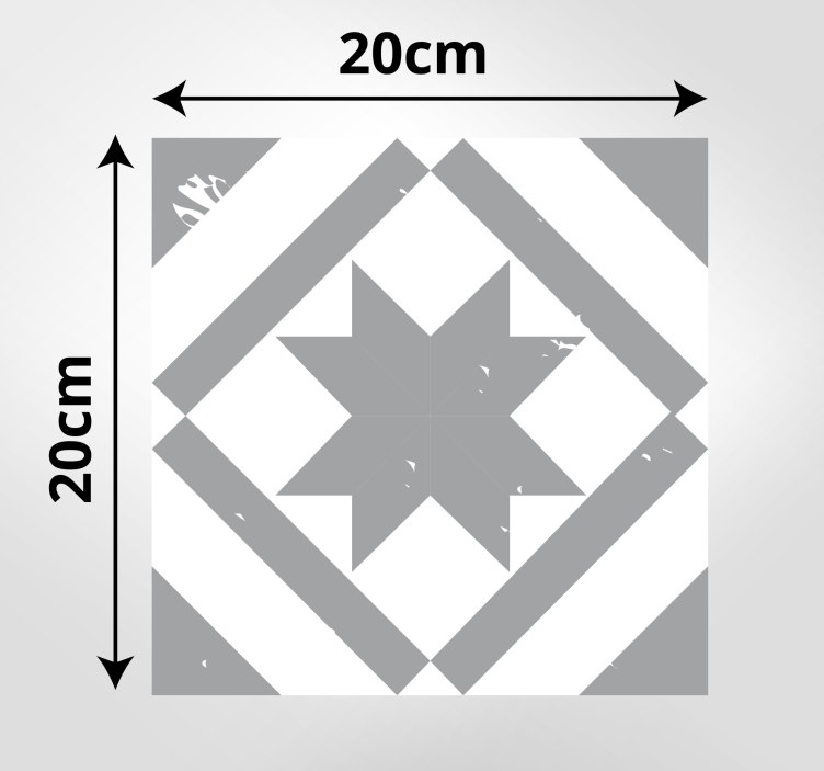 Harmaat pantone-laatat vinyylimatto kylpyhuoneeseen - Tenstickers