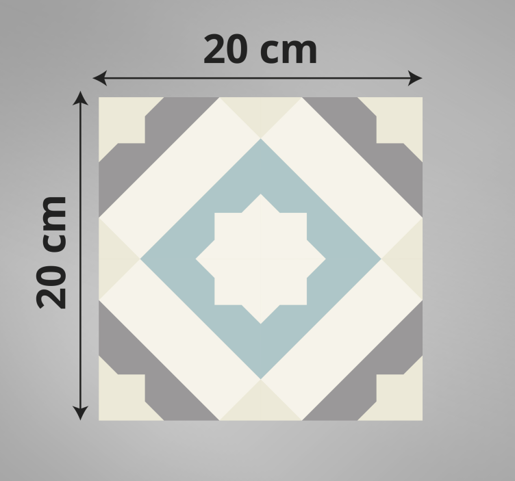 Elegantti tähtikuvio kaakeli vinyylimatto - Tenstickers