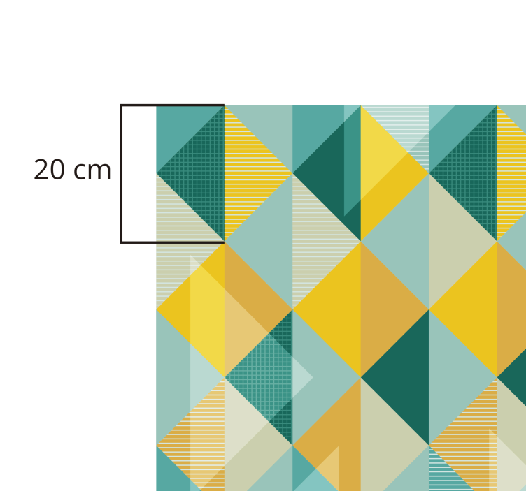 Tarina kolmioista geometrinen vinyyli matto - Tenstickers