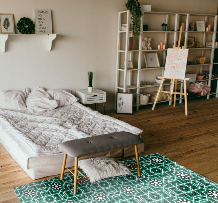 Marokkolainen kuvio laatta vinyylimatto - Tenstickers