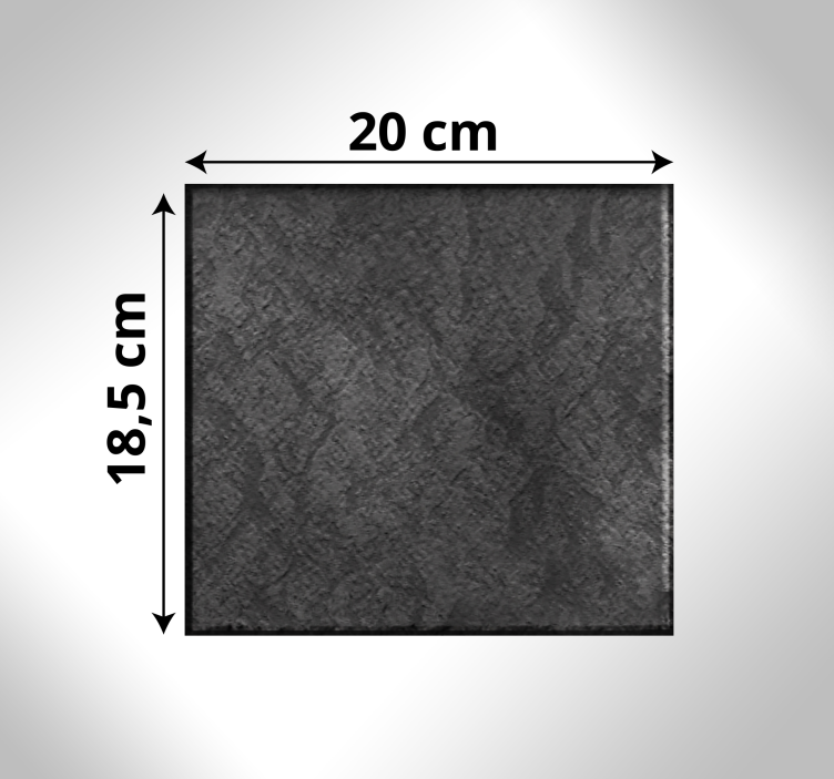 Mustat kivet laattamainen vinyylimatto kylpyhuoneeseen - Tenstickers