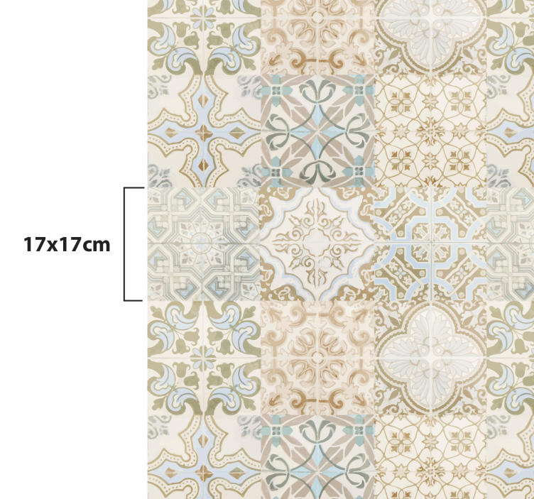 Antiikki espanjalaistyylinen vinyylimatto - Tenstickers