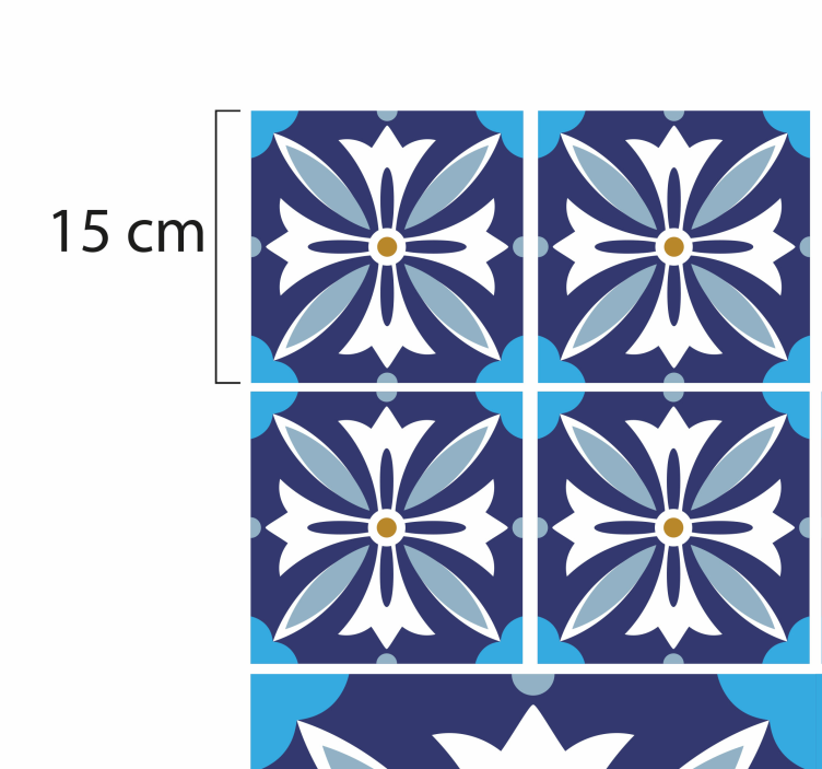 Mosaiikki helena juoksija vinyylimatto mosaiikki - Tenstickers