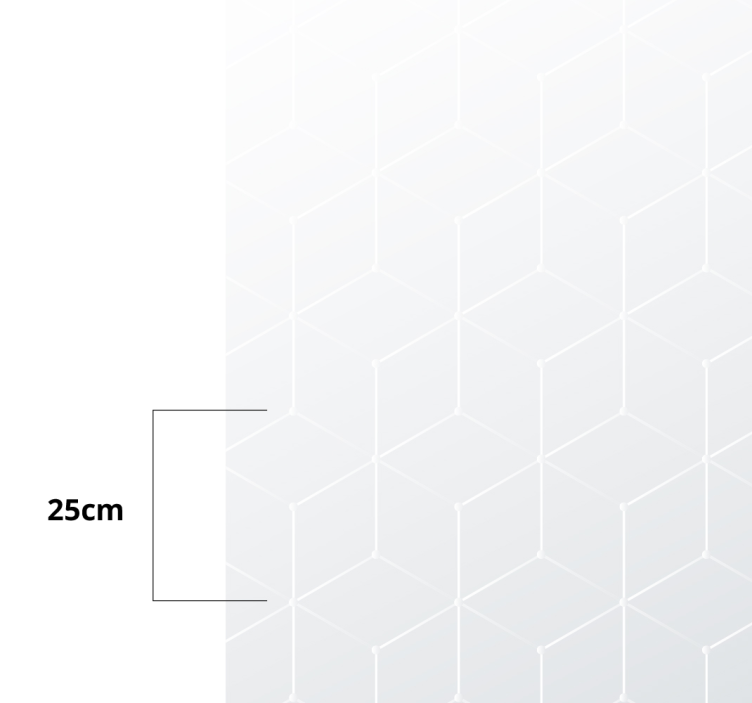 Geometrinen kuviopinta laatta vinyylimatto - Tenstickers