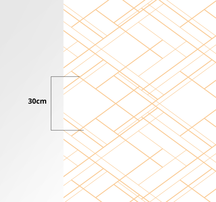 Geometriset viivat minimalistinen kuvio geometrinen vinyylimatto - Tenstickers