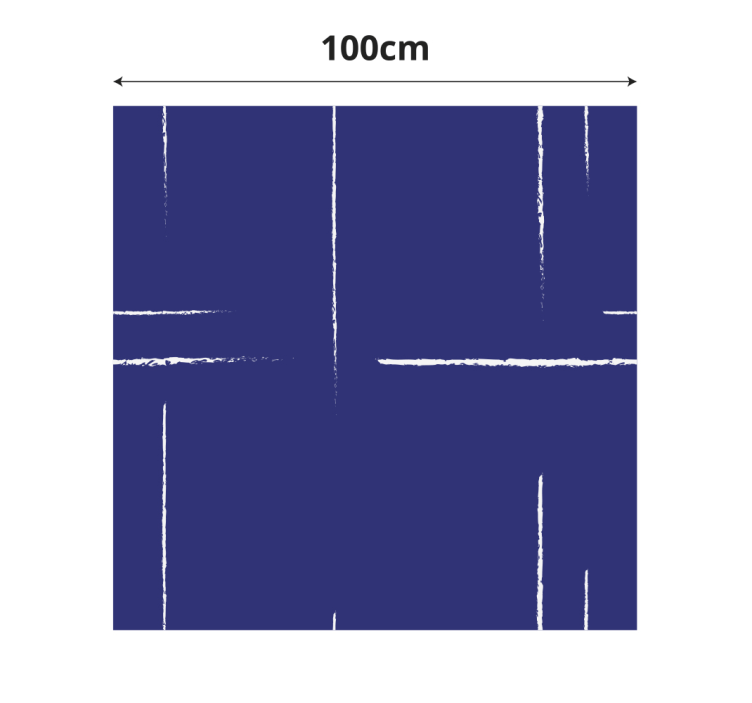 Moderni viivakuvio sininen vinyylimatto - Tenstickers