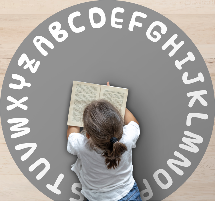 Aakkosympyrä aakkoset vinyylimatto - Tenstickers