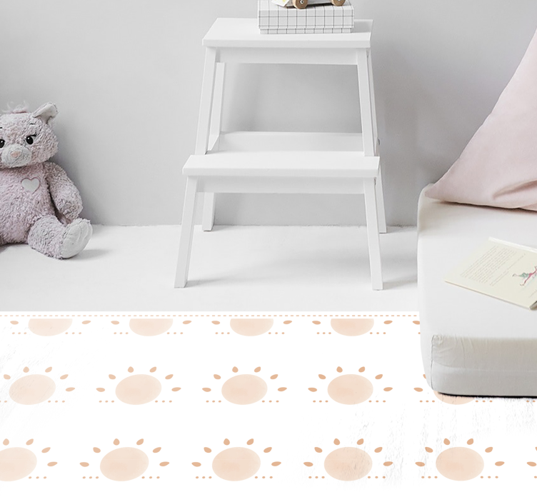 Abstrakti minimaalinen aurinko skandinaavinen vinyylimatto - Tenstickers