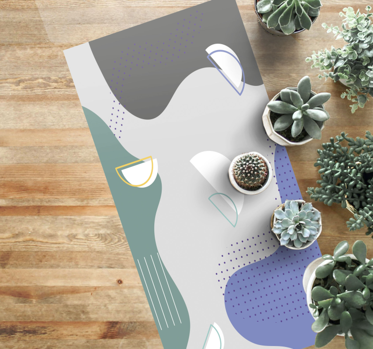 Abstrakti minimaalinen muotoilu vinyylimatto minimalistinen - Tenstickers