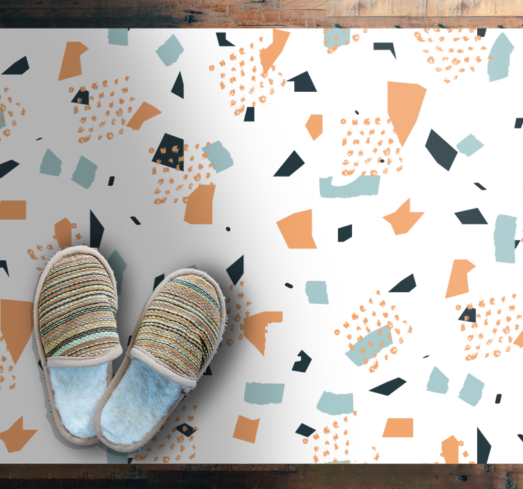 Abstraktien muotojen käsite geometrinen vinyylimatto - Tenstickers