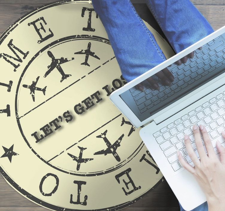 Aika eksyä lauseke vinyylimatto - Tenstickers