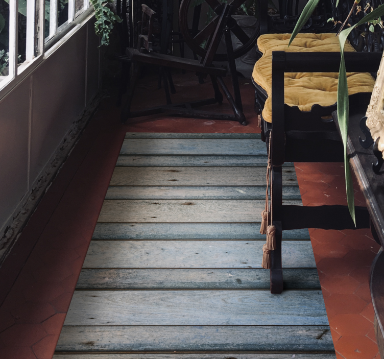 Alkuperäinen puinen lankku 3d rakenne puu aiheinen vinyylimatto - Tenstickers