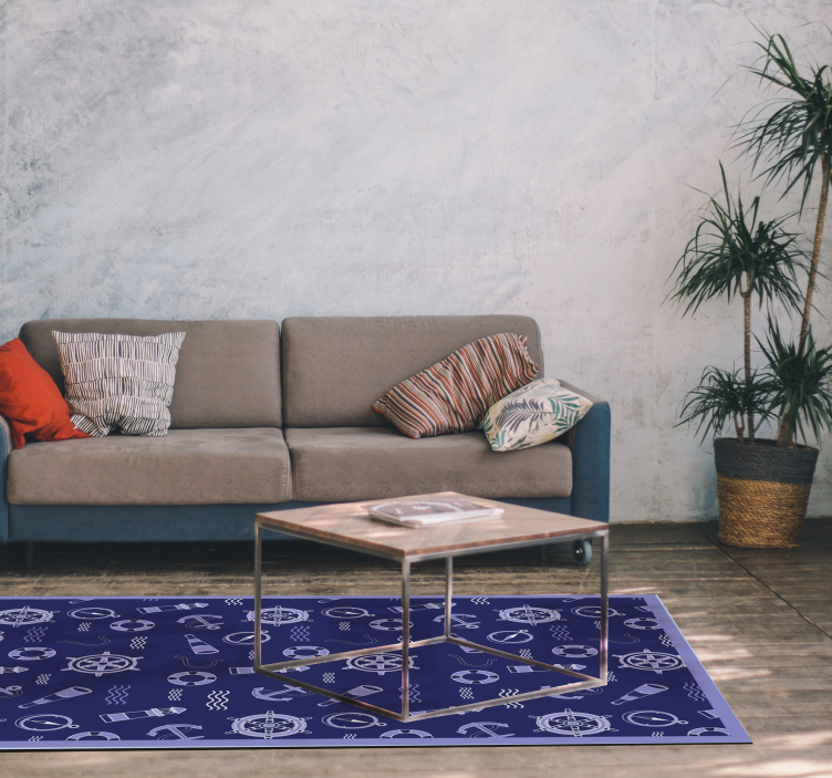 Ankkurit ja köydet moderni vinyylimatto - Tenstickers