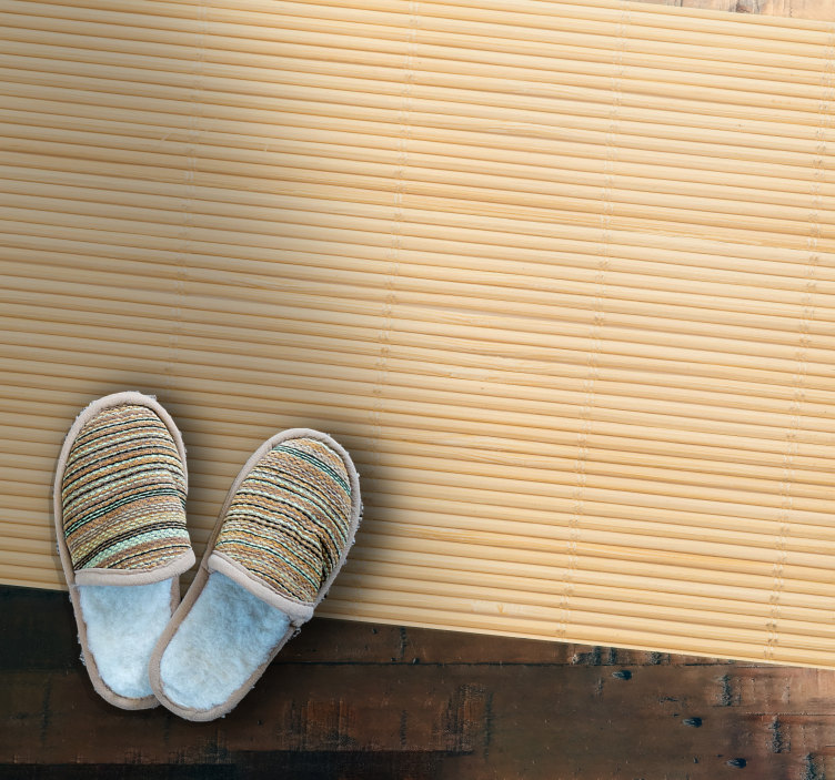 Bambu jäljitelmä kuvio ulkona vinyylimatto - Tenstickers