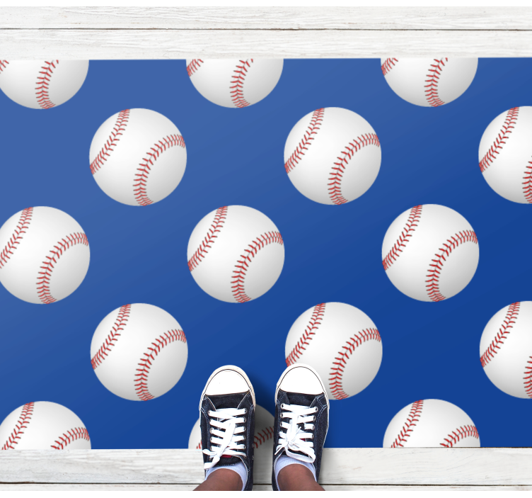 Baseball-aihe peli vinyylimatto - Tenstickers