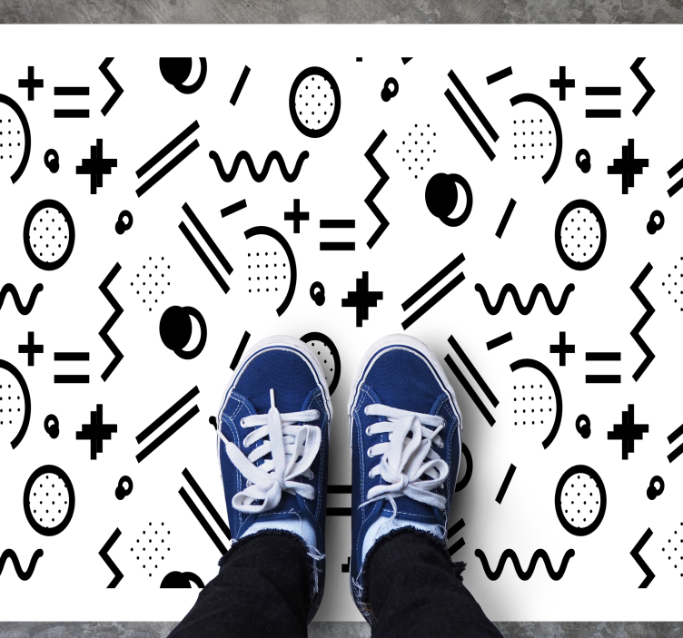 Dynaaminen kuvioiden leikki vinyylimatto - Tenstickers