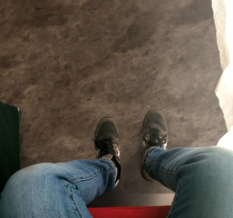 Ruskea elegantti efekti marmori vinyylimatto - Tenstickers