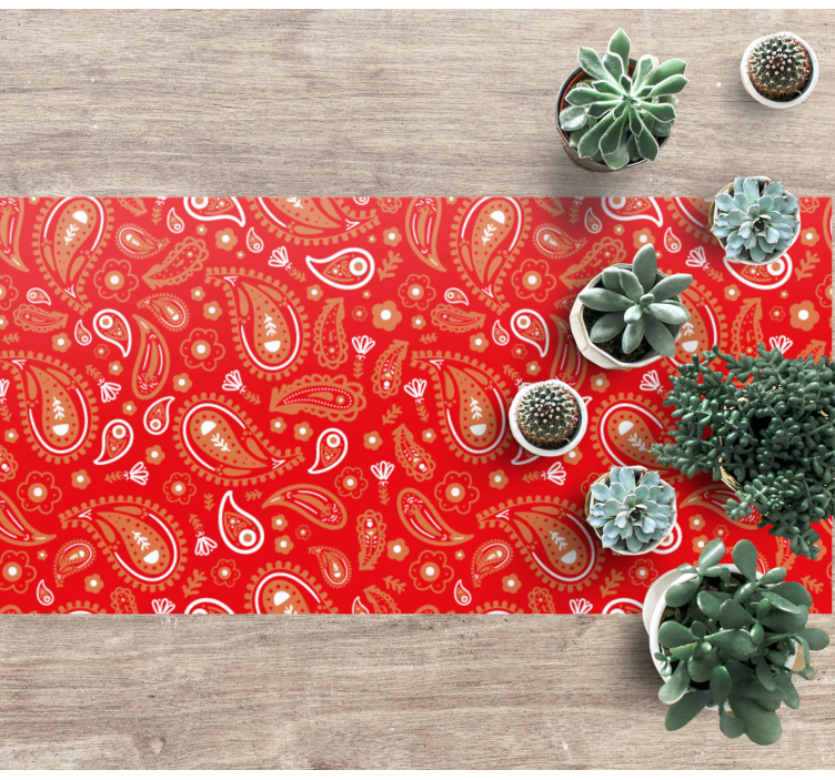 Eloisa paisley-kuosi mosaiikki vinyylimatto - Tenstickers