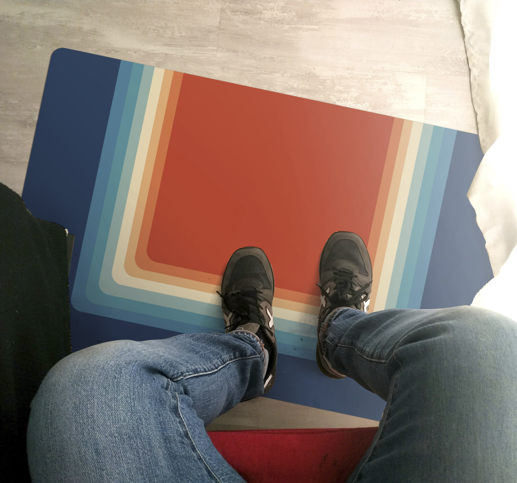 Eloisat kerroksiset raidat moderni vinyylimatto - Tenstickers