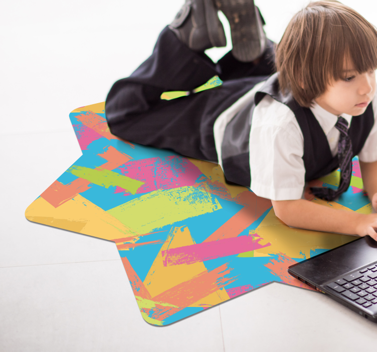 Eri värejä sisältävä vinyyli matto teinille vinyylimatto - Tenstickers