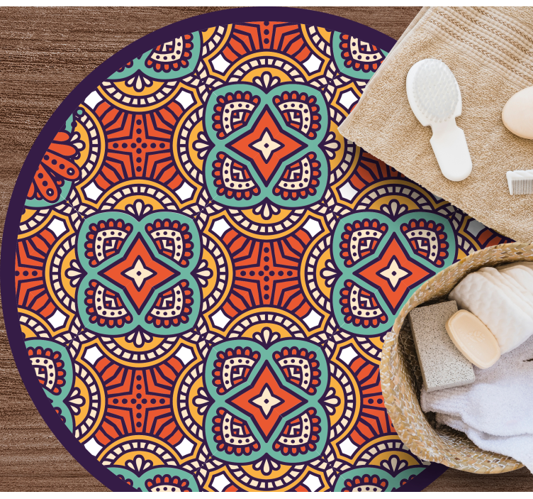 Etninen motiivikuvio etninen vinyylimatto - Tenstickers