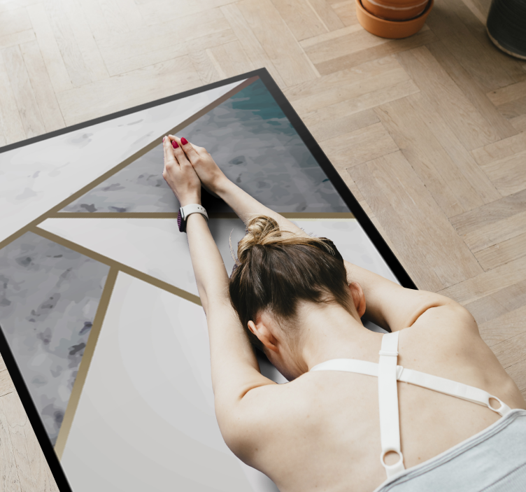 Eurooppalainen marmorikuvio Tekstuuri vinyylimatto - Tenstickers