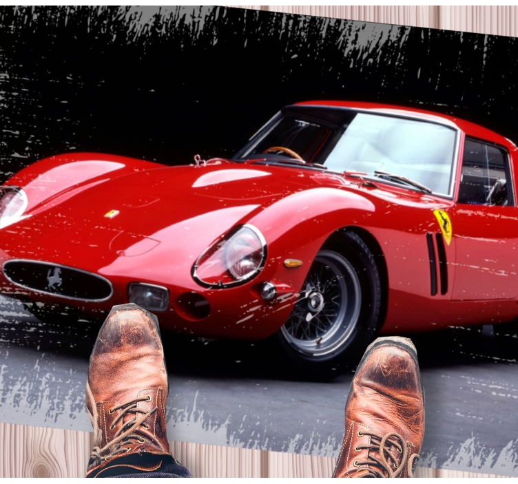 Ferrari 250 gto vinyylimatto retro - Tenstickers
