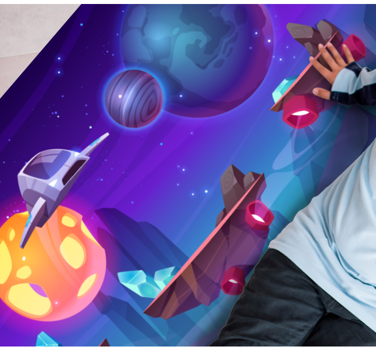 Galaksien välinen seikkailu vinyylimatto - Tenstickers