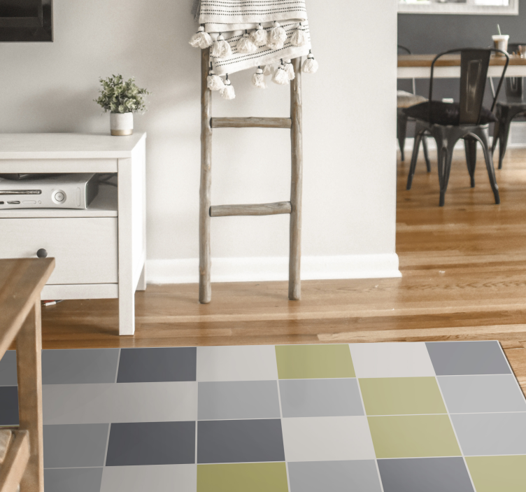 Geometrinen laattasuunnittelu laatta vinyylimatto - Tenstickers