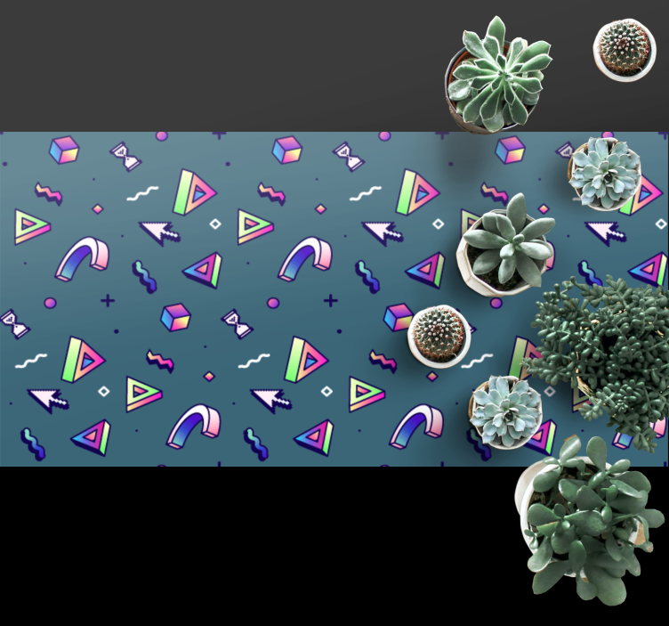 Geometrinen väriroiske tekstuuri vinyylimatto - Tenstickers