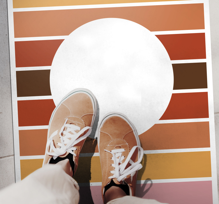 Geometriset raidat vinyylimatto raidallinen - Tenstickers