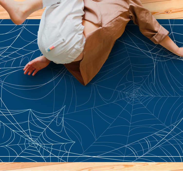 Hämähäkinverkkojen kuvio Halloween vinyylimatto - Tenstickers