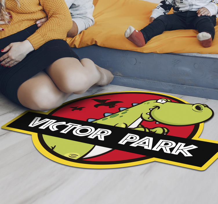 Henkilökohtainen jurassic park kids vinyylimatto - Tenstickers